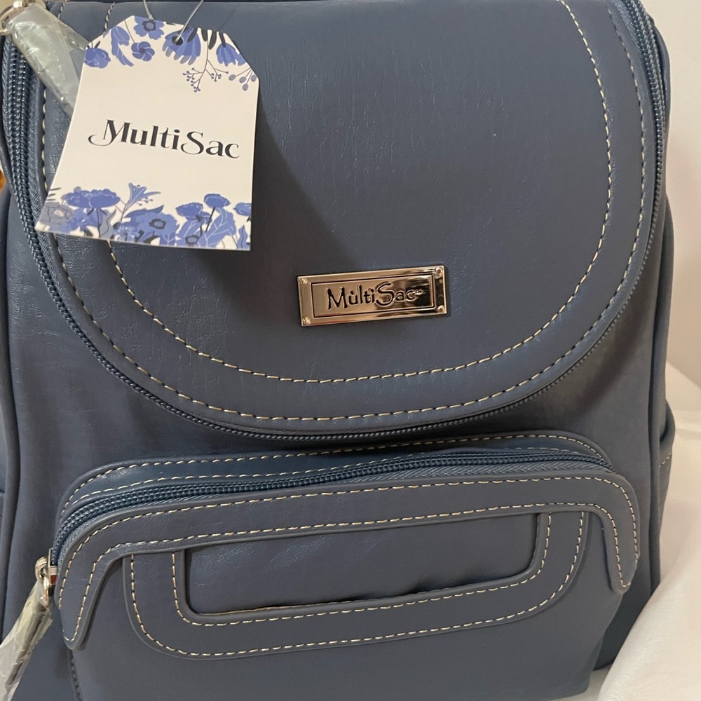 MultiSac Women's Blue Backpack - Picture 9 of 13